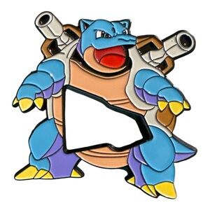 Blastoise Enamel Pin - Blue and Yellow